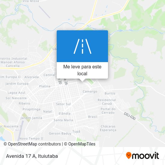 Avenida 17 A mapa