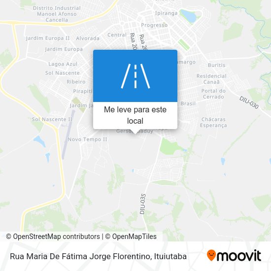 Rua Maria De Fátima Jorge Florentino mapa