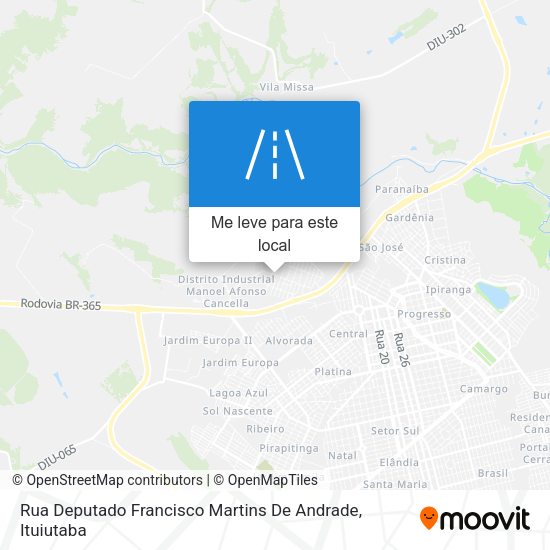 Rua Deputado Francisco Martins De Andrade mapa