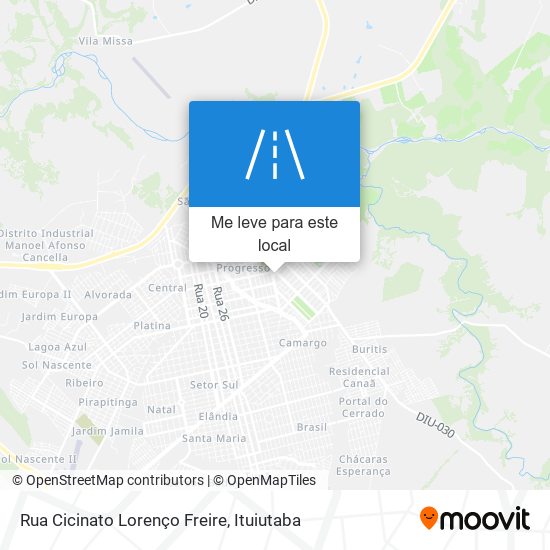Rua Cicinato Lorenço Freire mapa