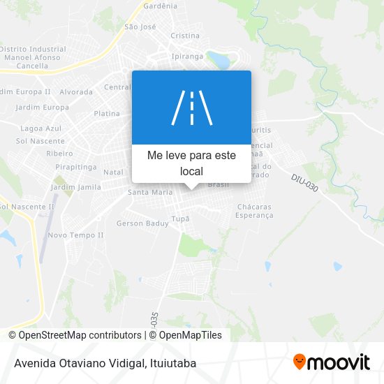 Avenida Otaviano Vidigal mapa