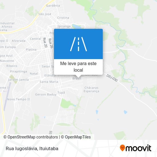 Rua Iugoslávia mapa