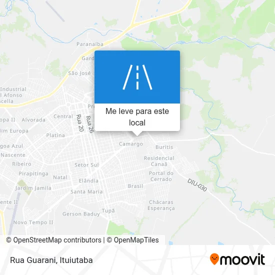 Rua Guarani mapa