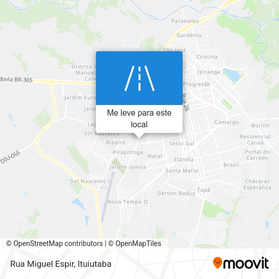 Rua Miguel Espir mapa