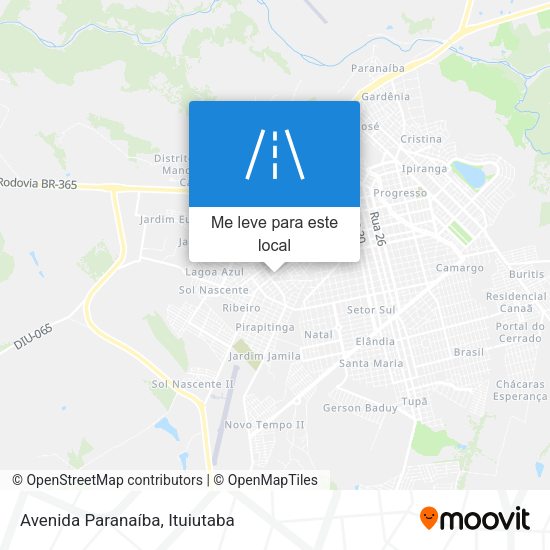 Avenida Paranaíba mapa