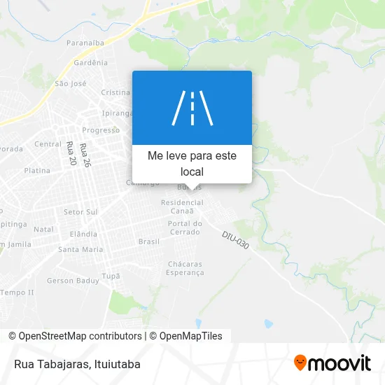 Rua Tabajaras mapa