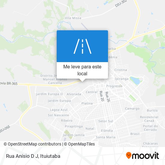 Rua Anísio D J mapa