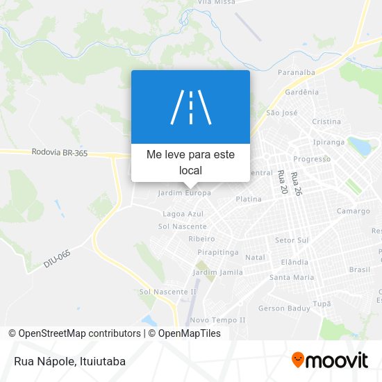 Rua Nápole mapa