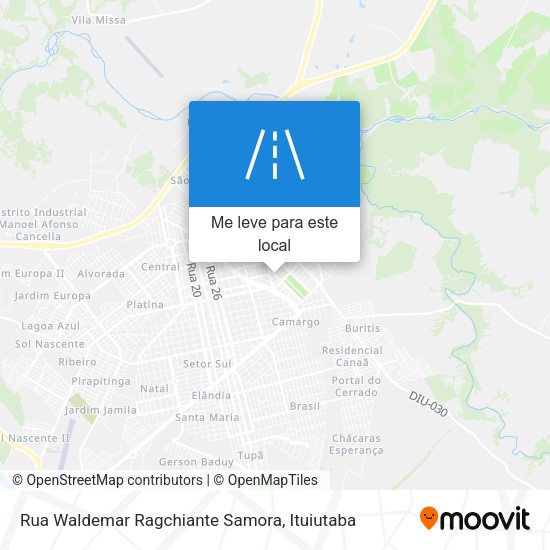 Rua Waldemar Ragchiante Samora mapa