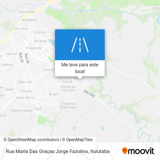 Rua Maria Das Graças Jorge Fazolino mapa