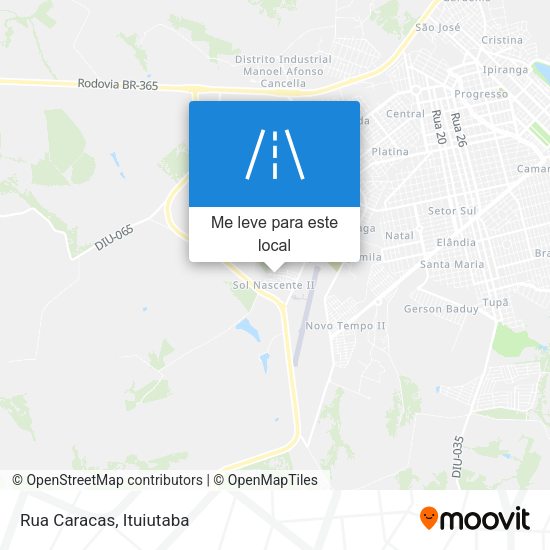 Rua Caracas mapa