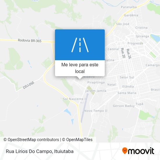 Rua Lírios Do Campo mapa