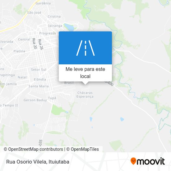 Rua Osorio Vilela mapa