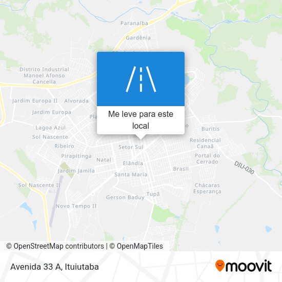 Avenida 33 A mapa