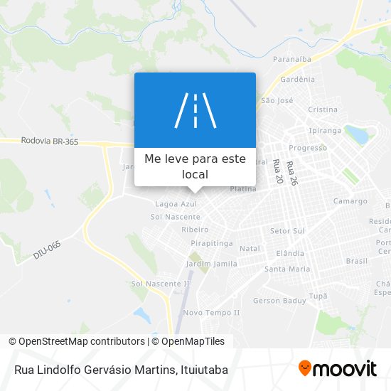 Rua Lindolfo Gervásio Martins mapa