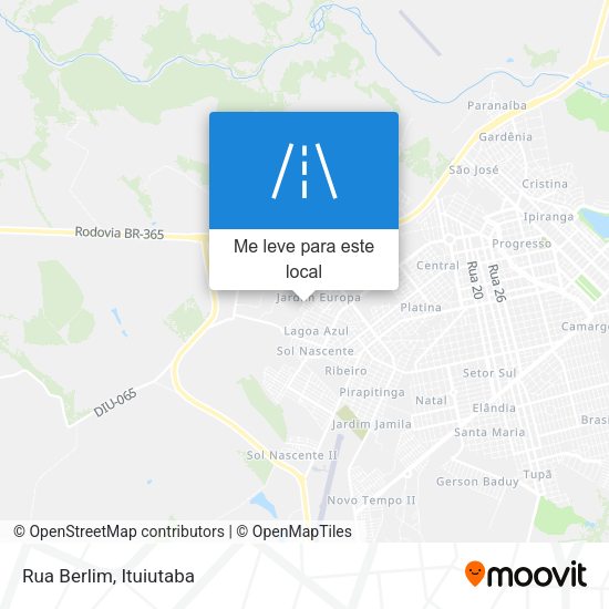Rua Berlim mapa