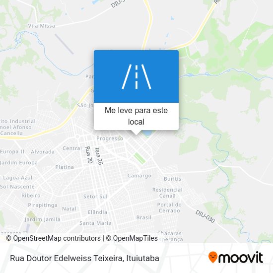 Rua Doutor Edelweiss Teixeira mapa