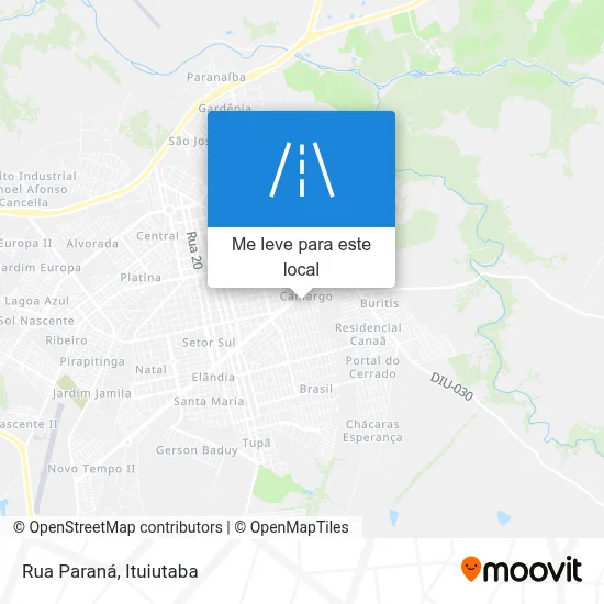 Rua Paraná mapa