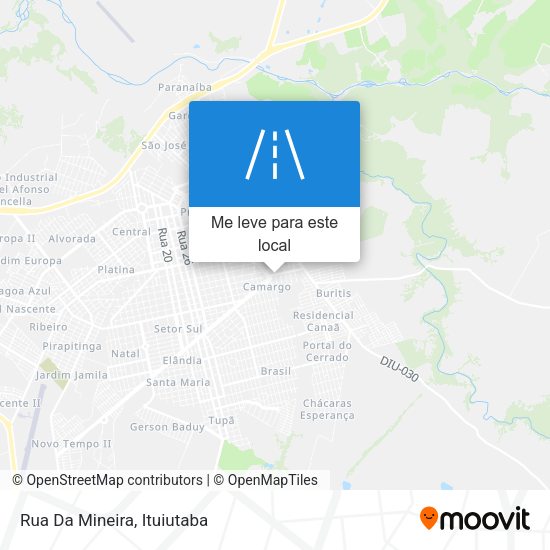 Rua Da Mineira mapa