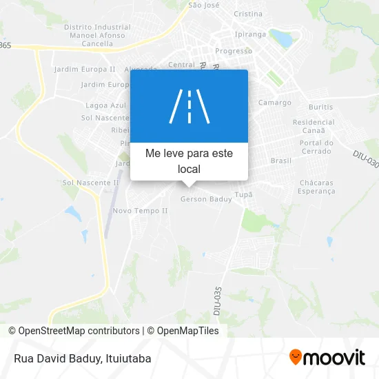 Rua David Baduy mapa