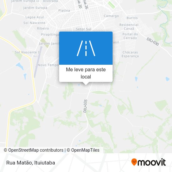 Rua Matão mapa
