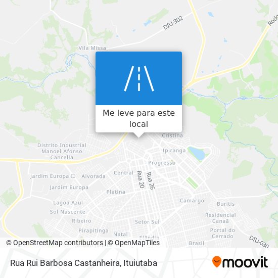 Rua Rui Barbosa Castanheira mapa