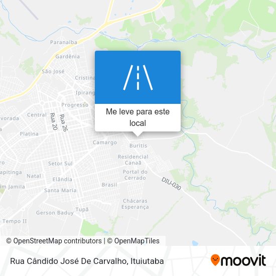Rua Cândido José De Carvalho mapa