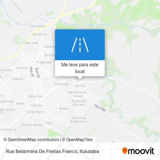 Rua Belarmina De Freitas Franco mapa