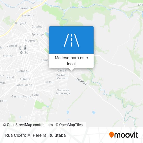 Rua Cícero A. Pereira mapa