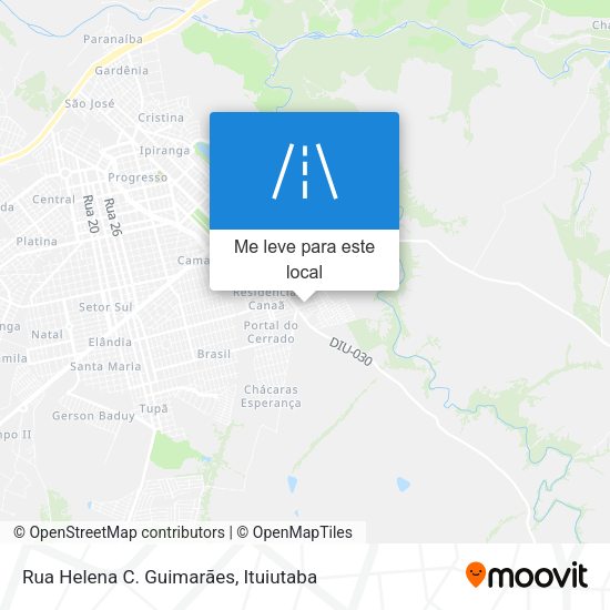 Rua Helena C. Guimarães mapa