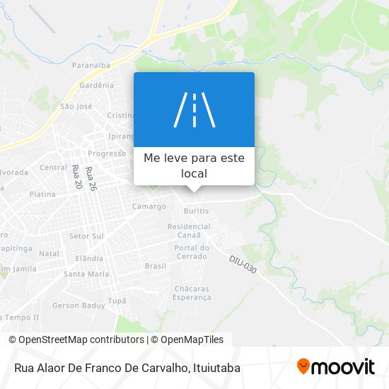 Rua Alaor De Franco De Carvalho mapa