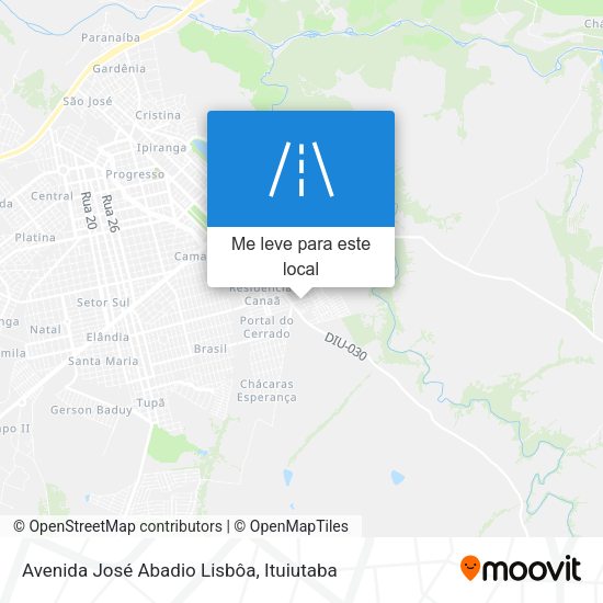 Avenida José Abadio Lisbôa mapa