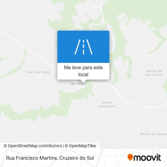 Rua Francisco Martins mapa