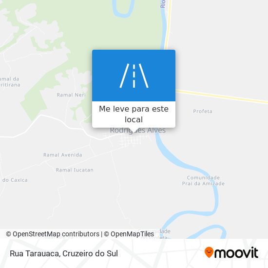 Rua Tarauaca mapa