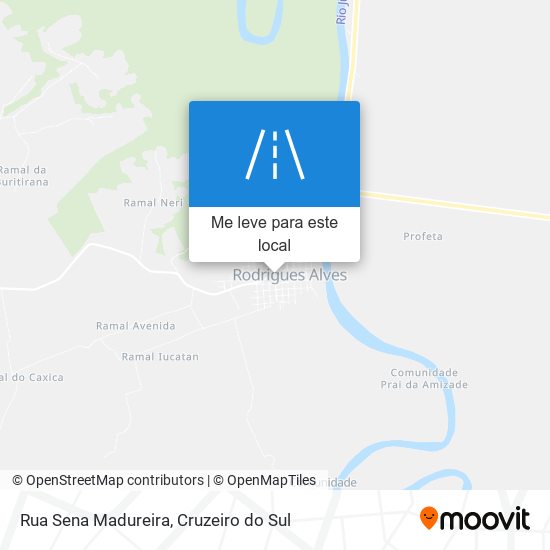 Rua Sena Madureira mapa