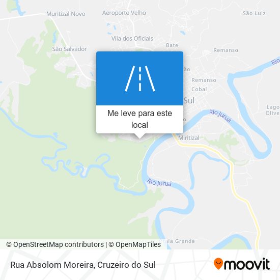 Rua Absolom Moreira mapa