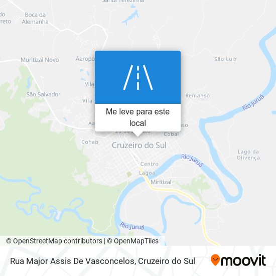 Rua Major Assis De Vasconcelos mapa