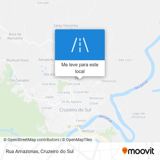 Rua Amazonas mapa