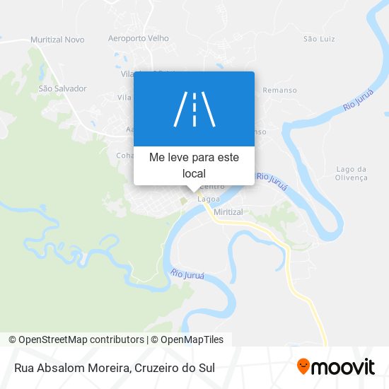 Rua Absalom Moreira mapa