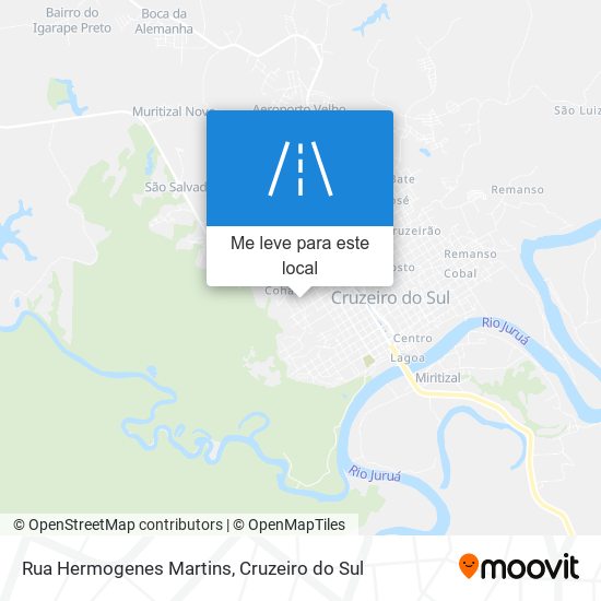 Rua Hermogenes Martins mapa