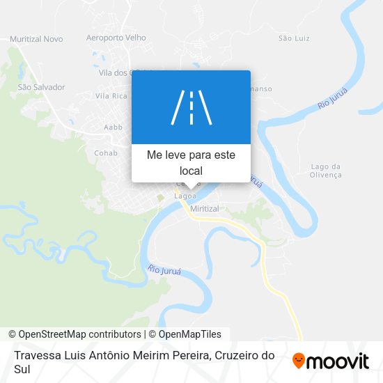 Travessa Luis Antônio Meirim Pereira mapa