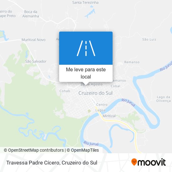 Travessa Padre Cícero mapa