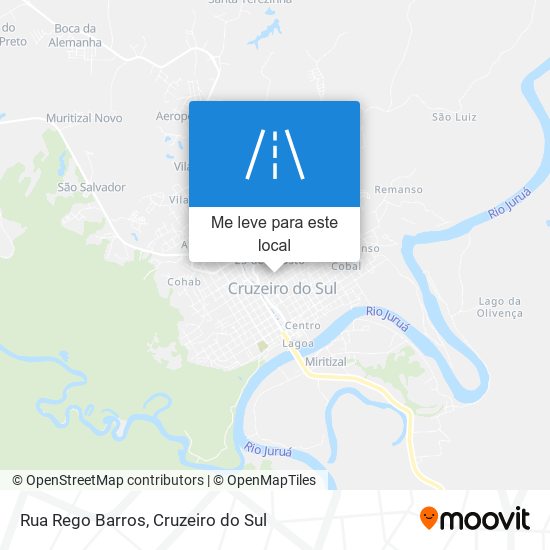 Rua Rego Barros mapa