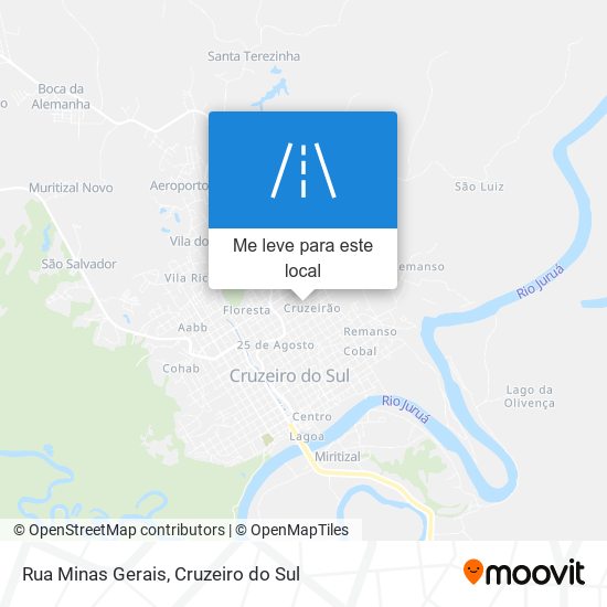 Rua Minas Gerais mapa