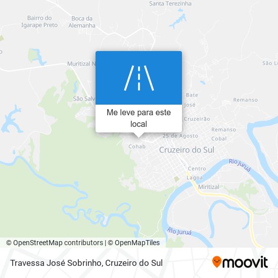 Travessa José Sobrinho mapa