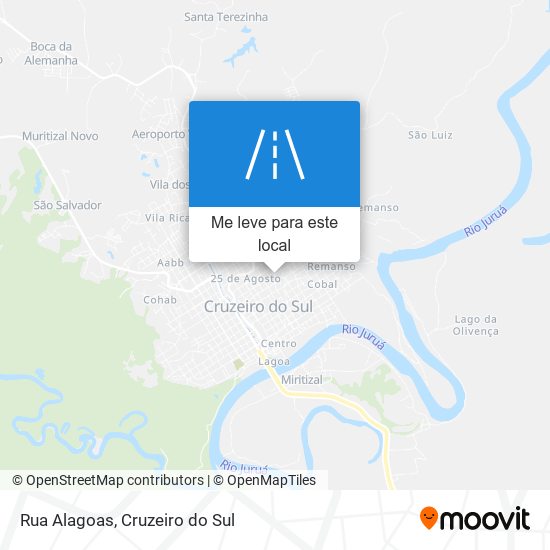 Rua Alagoas mapa