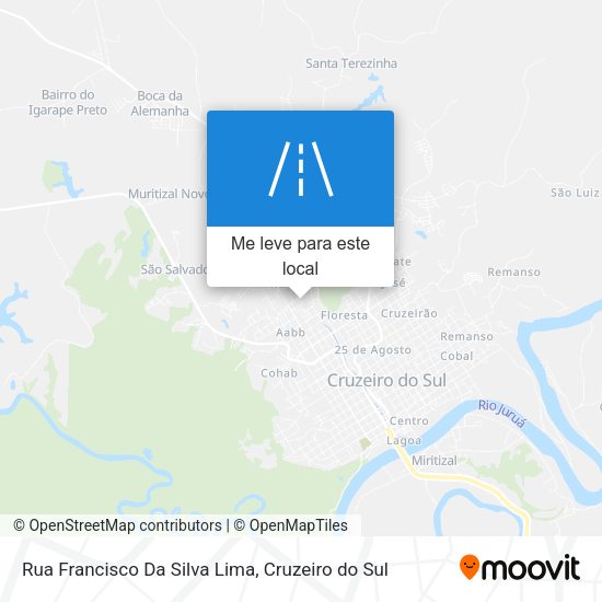 Rua Francisco Da Silva Lima mapa