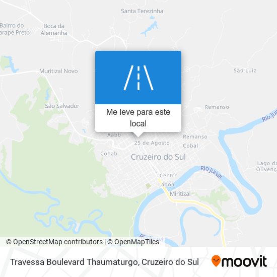 Travessa Boulevard Thaumaturgo mapa