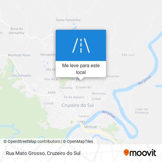 Rua Mato Grosso mapa