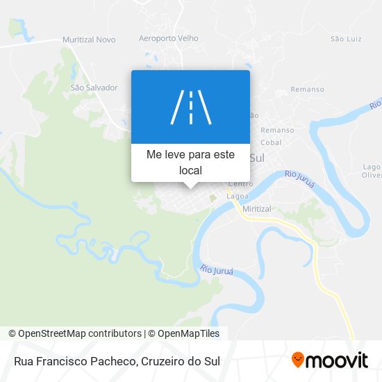 Rua Francisco Pacheco mapa